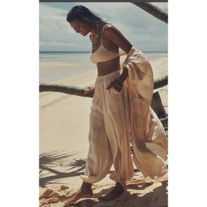 SPELL & THE GYPSY MAE LINEN PANTS DRAWSTRING ANKLE‎ SIZE SMALL